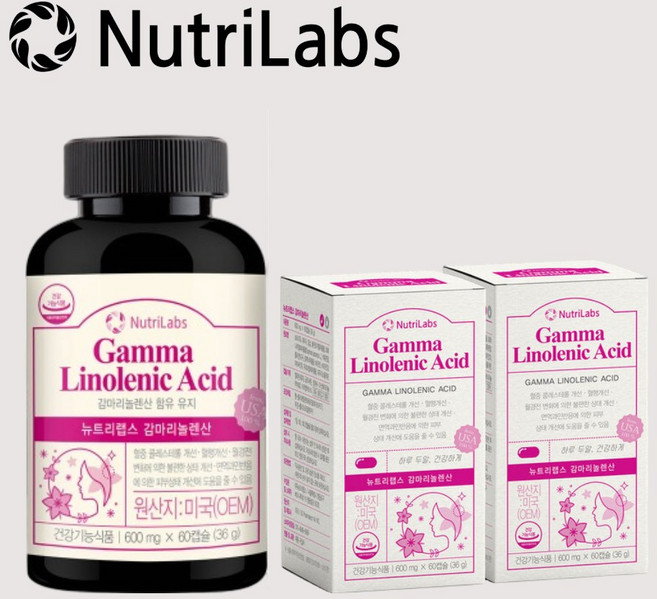 뉴트리랩스 보라지유 감마리놀산 감마리놀렌산, 2개, 60정