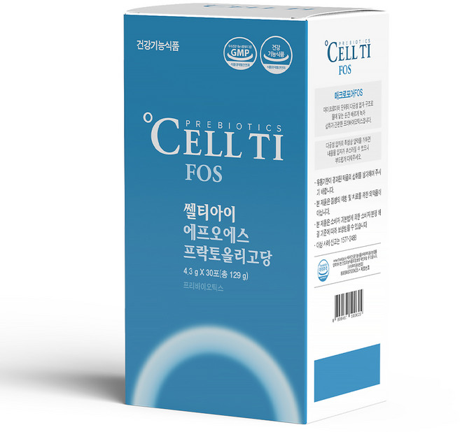 쎌티아이 FOS [유산균 먹이 프락토올리고당] 빠르게 녹는 매크로포어 입자로 섭취를 간편하게! 100% 프리바이오틱스!, 1박스, 30회분