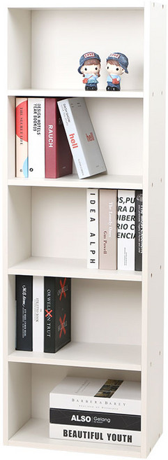 모던H1200 책장 5단 400, 크림화이트