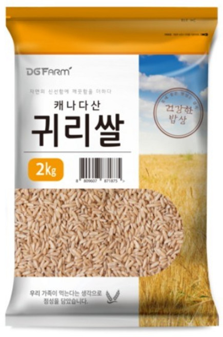 대구농산 불릴필요없는 귀리쌀, 2kg, 1개