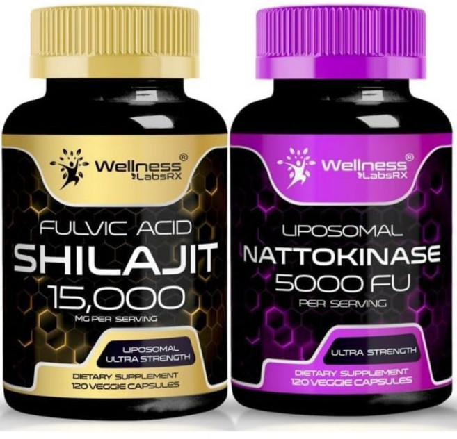 Nattokinase Supplement Capsules - 5000 FU - Enzymes from Pure Japanese Natto Extract | Bundle, Nattokinase Supplement Capsule