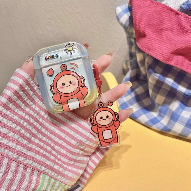 텔레토비에어팟케이스 에어팟 프로 꼬꼬마 햇님 나나 프사 뚜비 인형 커플 폰케이스 텔레토비