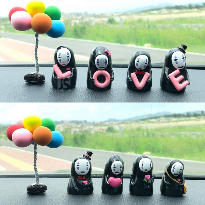 씨플 가오나시 피규어 자동차 캐릭터 차량용 인형, 3.낫