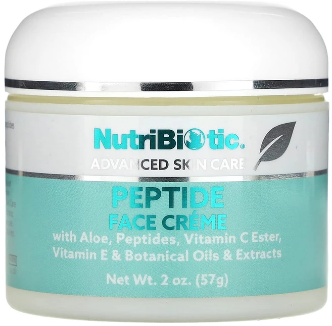 뉴트리바이오틱 어드밴스드 스킨 케어 펩타이드 페이스 크림 57g(2oz), 1개, 57g - 쿠팡