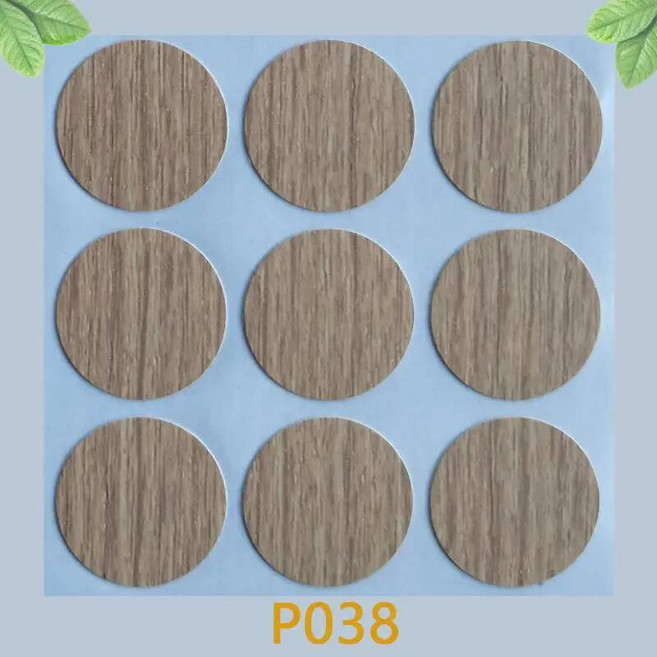 54pcs/시트 자기 접착 가구 스크류 캡 커버 스티커 홈 나무 공예 책상 캐비닛 장식 데칼에 대 한 라운드 217668, P038