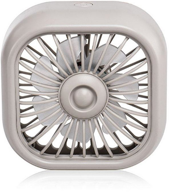 차량용 USB 미니 팬 클립형 에어벤트 팬 7색 LED 강풍 여름 쿨링 자동차 액세서리, B