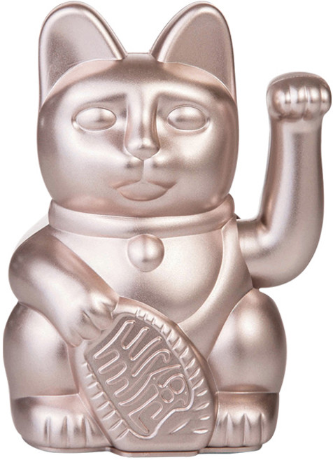 DONKEY 招財貓擺件 可愛造型 招財納福 居家辦公室裝飾, 中款(月光)