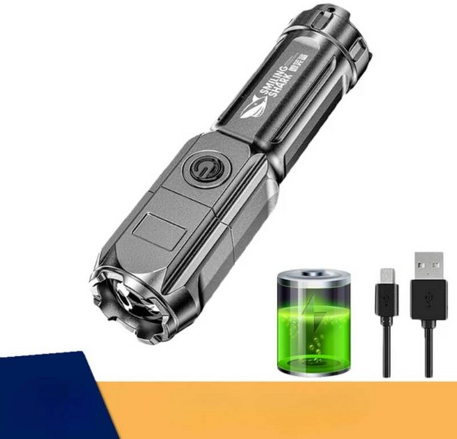 손전등 캠핑 랜턴 낚시 미니 후레쉬 강력한 LED 100000 루멘 전술 충전식 USB 18650 방수 줌 사냥