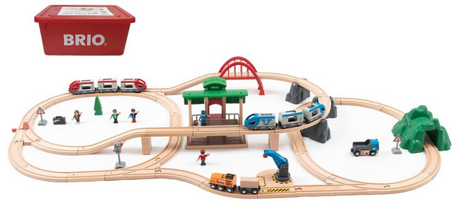 BRIO 2023 80000-138 63 3 ~ (브리오) 년 크리스마스 한정 레일 세트 [전 개] 대상, 1개