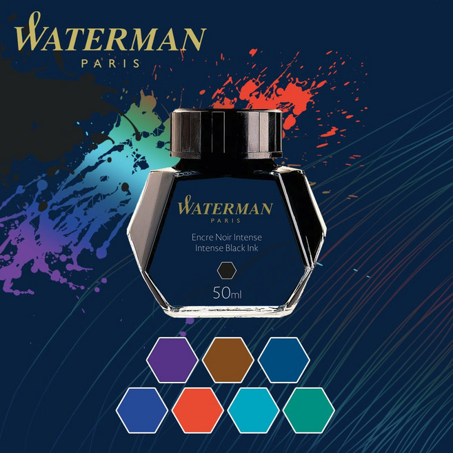 워터맨 카트리지 병잉크 만년필 액세서리, 1개, 병잉크 파랑