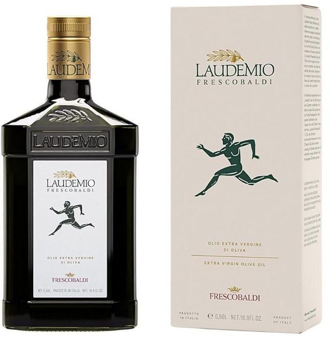 프레스코발디 라우데미오 엑스트라 버진 올리브 오일 16 9 FL 오즈 500ml 이탈리아 토스카나의 수상 경력에 빛나는 제품 향과 페퍼리 향 부드럽고 견고한 저산성, 16.9 Fl Oz (Pack of 1), 1개