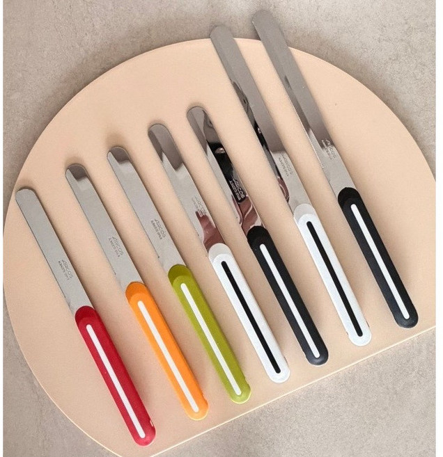 아르코스 스틸날 커트러리 테이블 나이프, 숏 나이프 오렌지, 1개