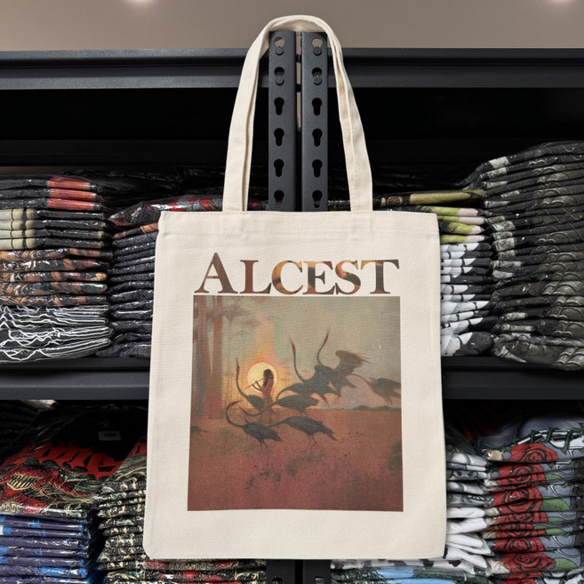 알세스트 Les Chants de l Aurore 록 메탈 밴드 디지털 프린팅 숄더 에코백