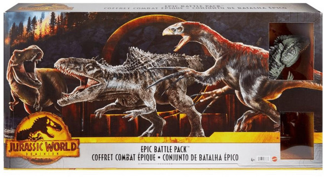 Jurassic World 쥬라기 월드 도미니언 에픽 배틀팩 피규어 세트, 1개
