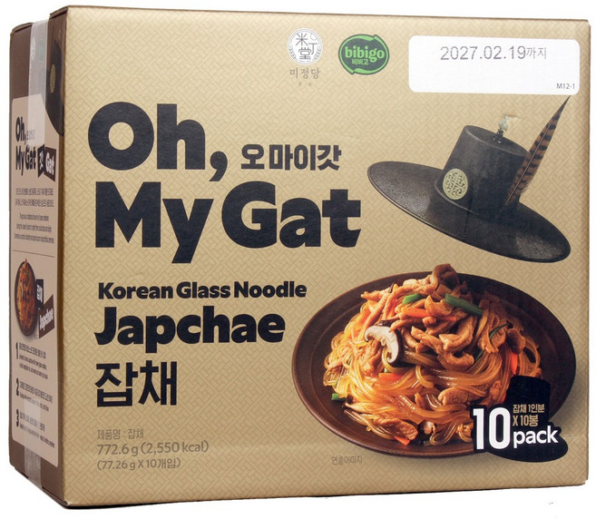 비비고 오마이갓 잡채 77.2g 간편 즉석요리 코스트코, 10개