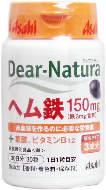 ※디아나츄라 헴철 150mg 30일분 30알【식품·보충제】, 단품 1개, 1개, 30정 - 쿠팡