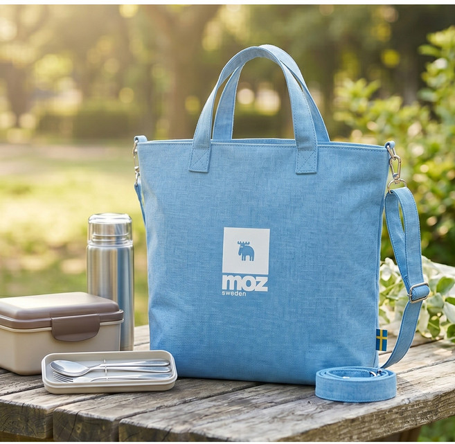MOZ 스웨덴 데일리 캔버스 토트백