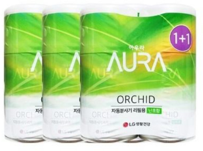 아우라 방향제 자동분사 리필 난초향 280mLx2입 3개