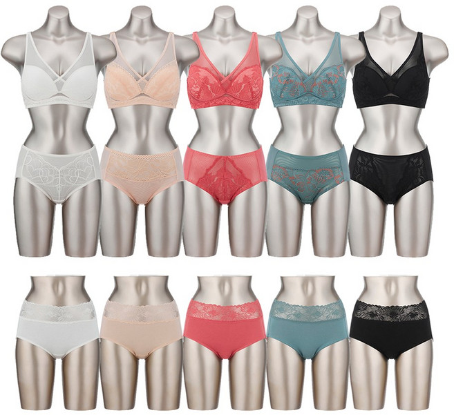비비안 텐셀 리프팅 볼륨 노와이어 여성 속옷 브라 팬티 세트 15종