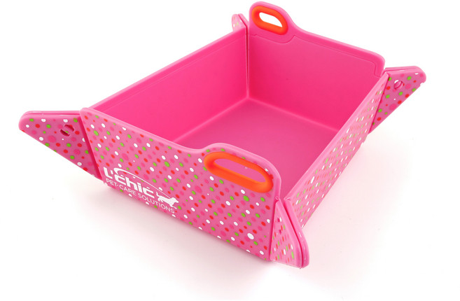 펫토리아 르칙 반려동물 피크닉 접이식기, 핑크 독, 1개