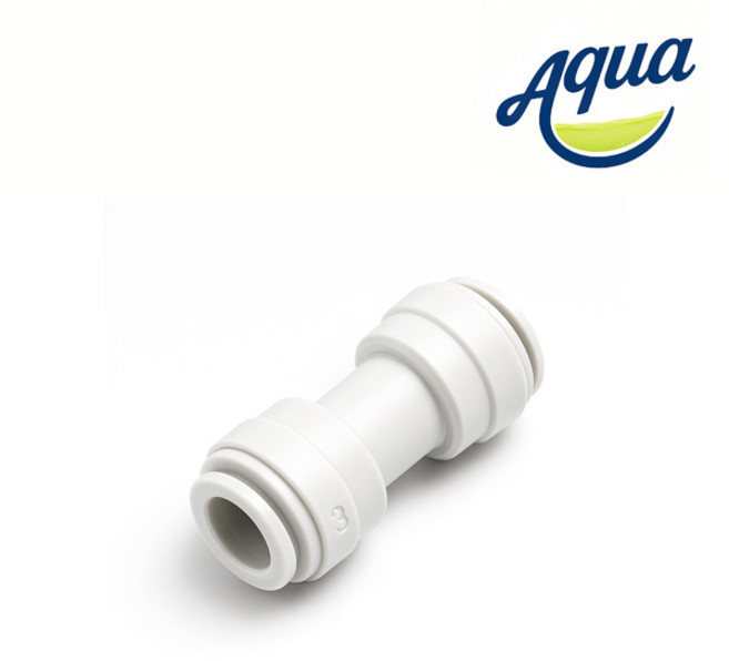 AQUA 6mm(1/4) 정수기 호스용 원터치 자판기 비데 연결용 스트레이트 I피팅, (6mm)I피팅