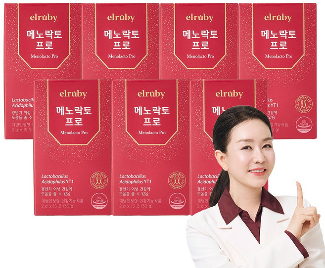 [휴온스N 공식] 메노락토 프로 분말 갱년기 유산균 yt1, 30g, 7박스