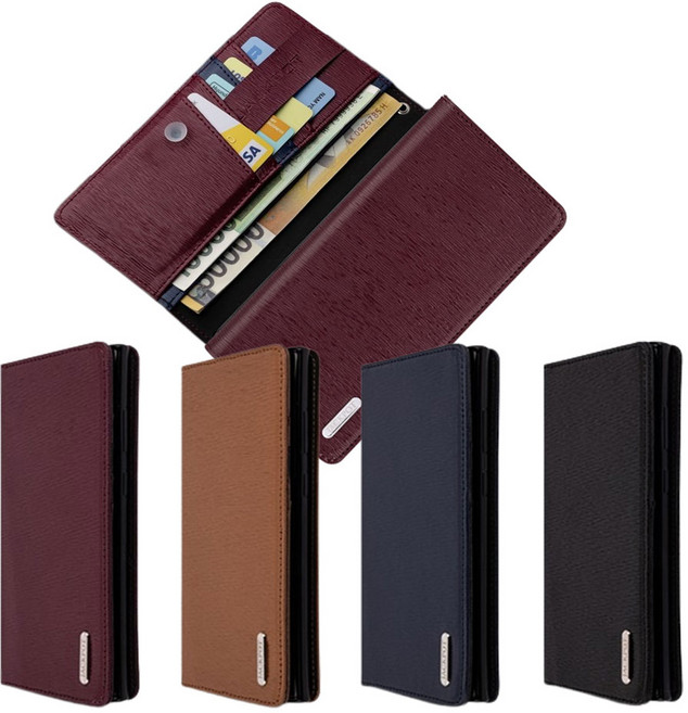 갤럭시S23/SM-S911N 잭팟 하이클래스 천연소가죽 플립 케이스 현금 카드 수납 플립형