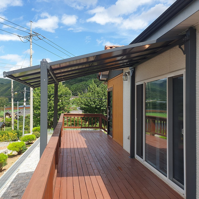 리자드 폭 2.5m 슬림형 알루미늄 조립식 렉산 파고라 독립형 캐노피 차양막 썬룸 PC110, PC1101(2.1 - 2.3m)