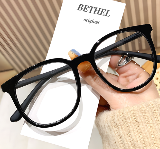 BETHEL 블루라이트 차단안경 뿔테 세미 오버사이즈 안경