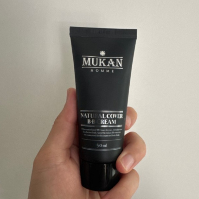 [정품]무칸 MUKAN 내추럴 커버 남자 비비크림, 내추럴BB(25호/보통), 1개