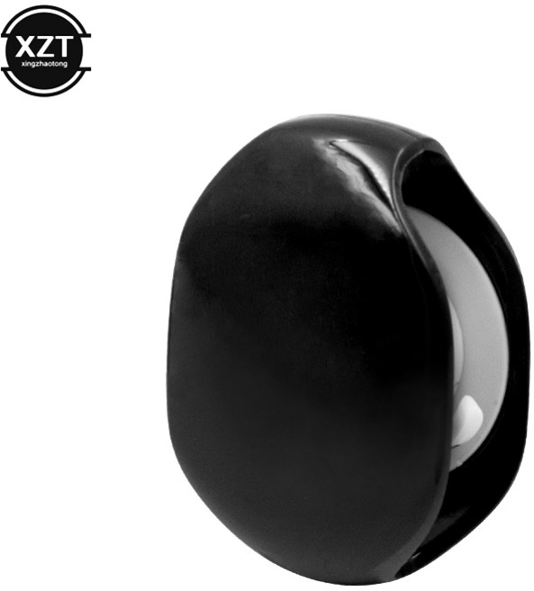 자동 이어폰 테이크업 릴 프레스 유형 개폐식 다기능 데이터 저장 상자 권선 장치, Black, 1개