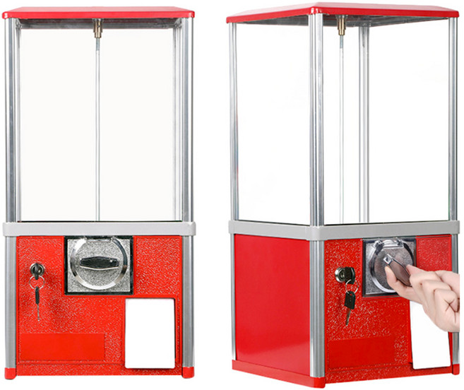 영재과학 클래식뽑기기계 미니 가챠머신 캡슐 문방구뽑기 이벤트용품, 높이 61cm, 61cm 500원 동전 2개용