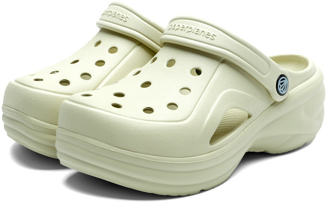 페이퍼플레인 여성용 EVA 키높이 클로그 PP1561 + 파츠 15p 세트