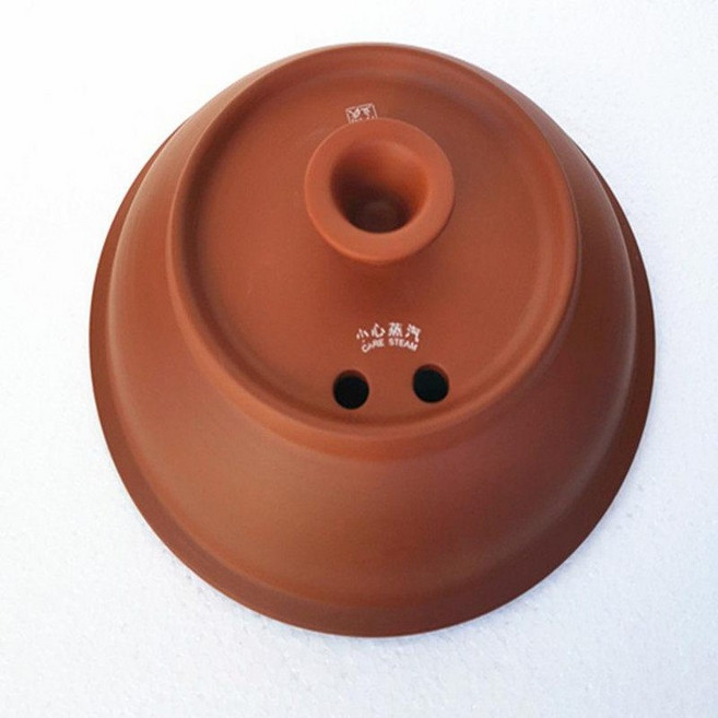 슬로우 쿠커 멀티 황토 국 YILI 약탕기 찌개 중탕기, 3.8L 레드퍼플클레이 뚜껑 20.5-21cm, 기본 색상