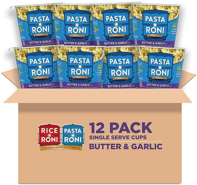 파스타 로니 버터 갈릭 파스타 컵 12개입 1세트