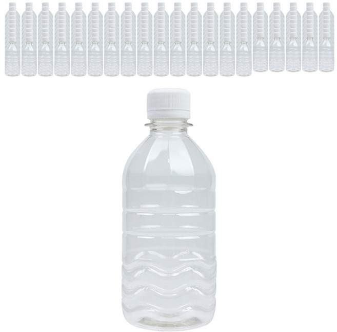 가인글로벌 KB 생수 페트병 350 화이트캡 일회용 물병 음료 용기, 176개, 350ml