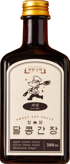 (저당) 국산 수제 저염 만능 맛간장 달콩간장 저당, 1개, 300ml