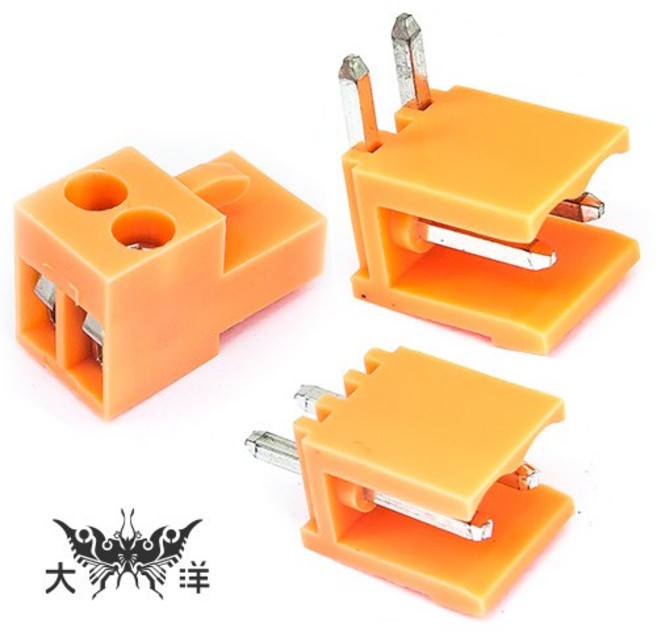 PCB3.96 端子台 90度公座, 1個, 公座 90度 2P (10pcs/包)