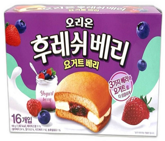 오리온 후레쉬베리 요거트베리 448g, 1개