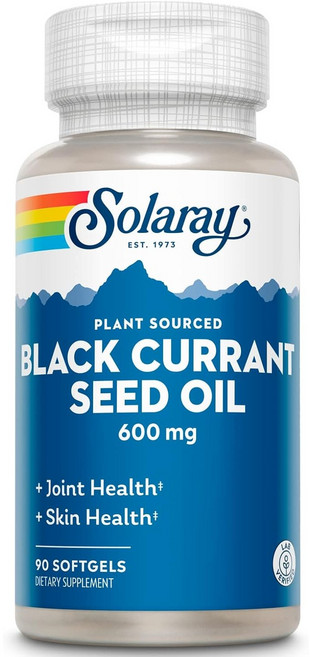 Solaray 黑醋栗籽油軟膠囊 600mg, 90顆, 1罐