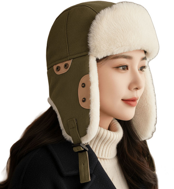 시즈올 남녀공용 부드러운 프리미엄 군밤모자 겨울 방한 귀달이 트루퍼햇 항공모자 CAP82