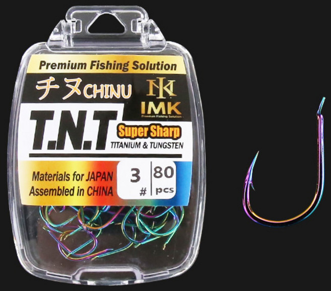 IMK 티탄늄 텅스텐 합금 감성돔 치누 바늘 덕용, 1개