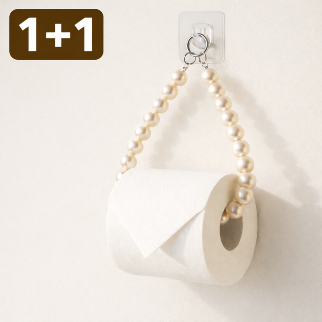 바로바잉 인테리어 효과 진주 휴지걸이, 화이트, 2개