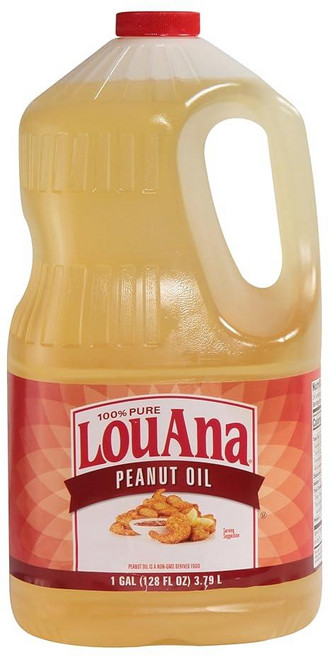 LouAna 100% 순수 땅콩 오일 3.6kg(128온스), 3.79L, 1개