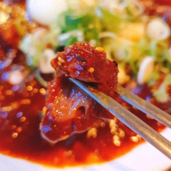 해와바다 스지듬뿍 매콤 스지찜 500g 쫀득한 콜라겐 식감천재 술안주 식사용, 1개