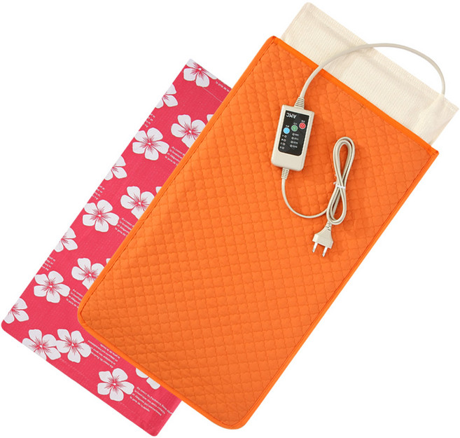 AMC 황토 쑥 맥반석 프리미엄 찜질기 + 커버 2p, AMC-300(황토퀼팅, 핑크)