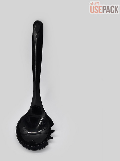 유즈팩 배달 포장 고강도 일회용 국자 검정 50개, 1개