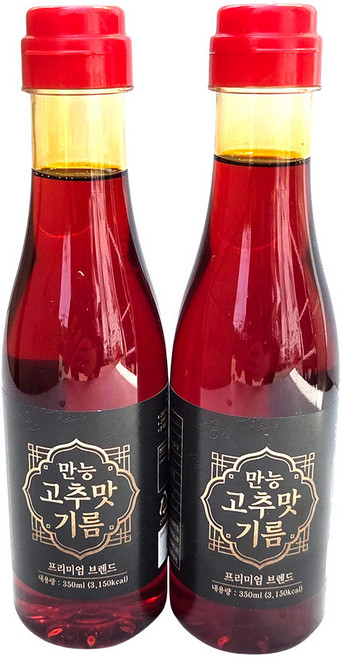 새마원 소담 만능 고추맛기름 고추 씨 기름, 2개, 350ml