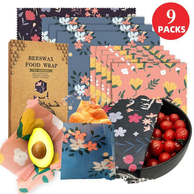 cha 밀납랩 재사용 신선도 덮개 신선유지 주방용품, 1개, 1cm