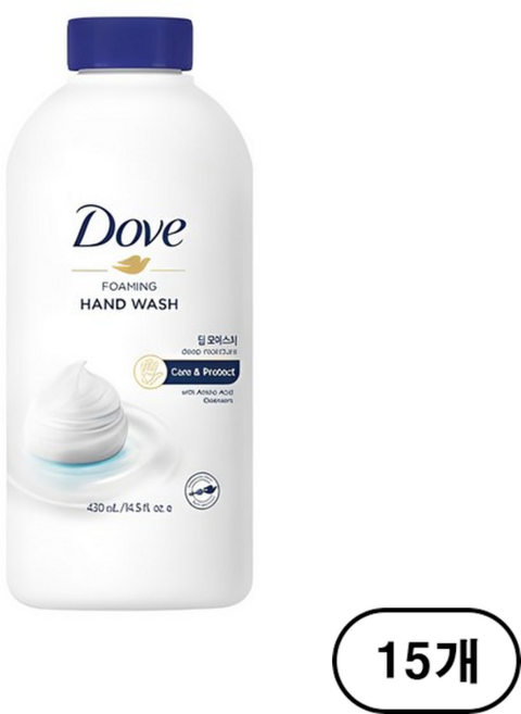 도브 포밍 핸드워시 딥 모이스처 시그니처향 리필, 430ml, 15개
